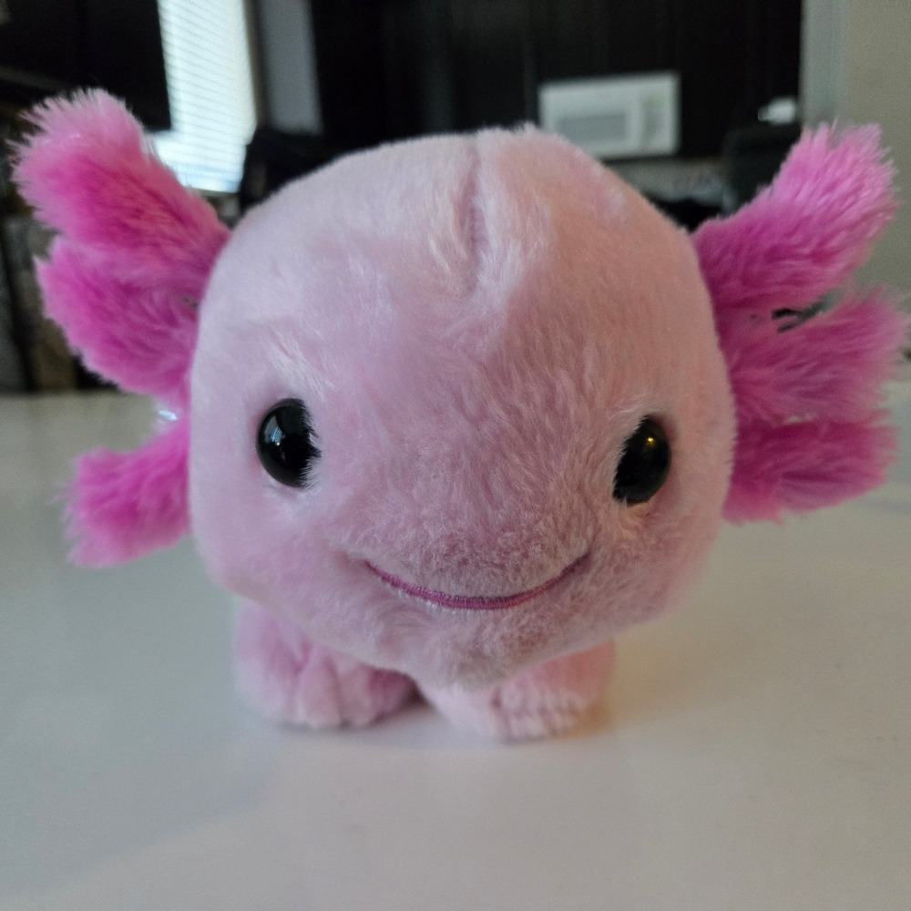 Build-A-Bear Workshop Pink Axolotl Plush Stuffed Animal 12 Inch B-A-B Paw Patch